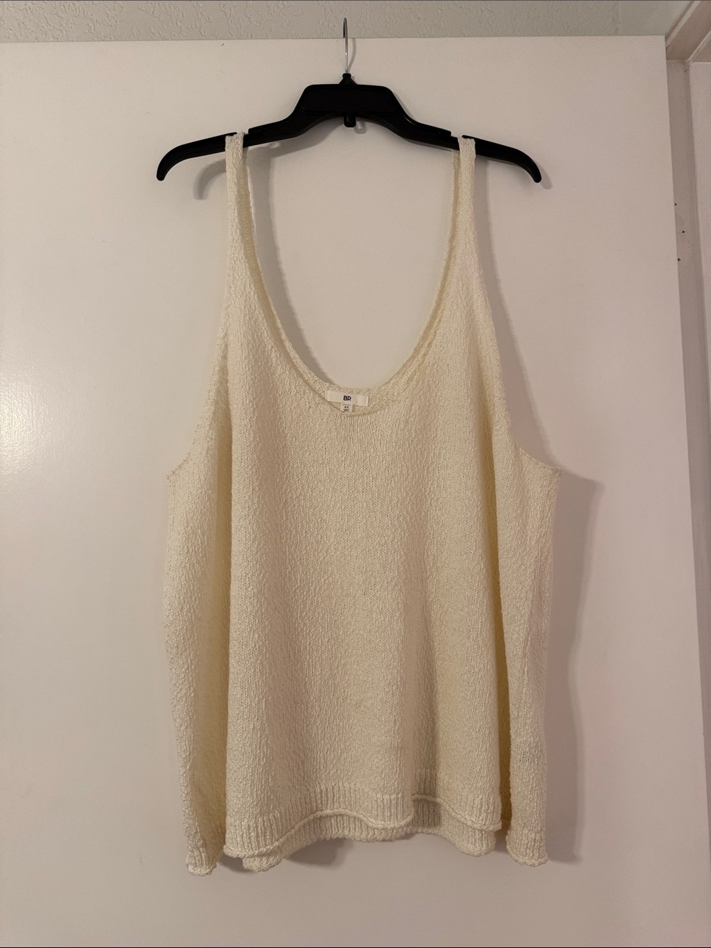BP. Sleeveless Cream Knit Tank Top Size 4X